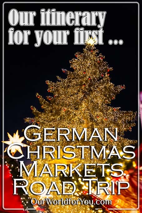 The Pin Image - 'Our itinerary for your first German Christmas Market road-trip'