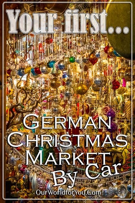 The Pin image for our post - 'Your first German Christmas Market by car