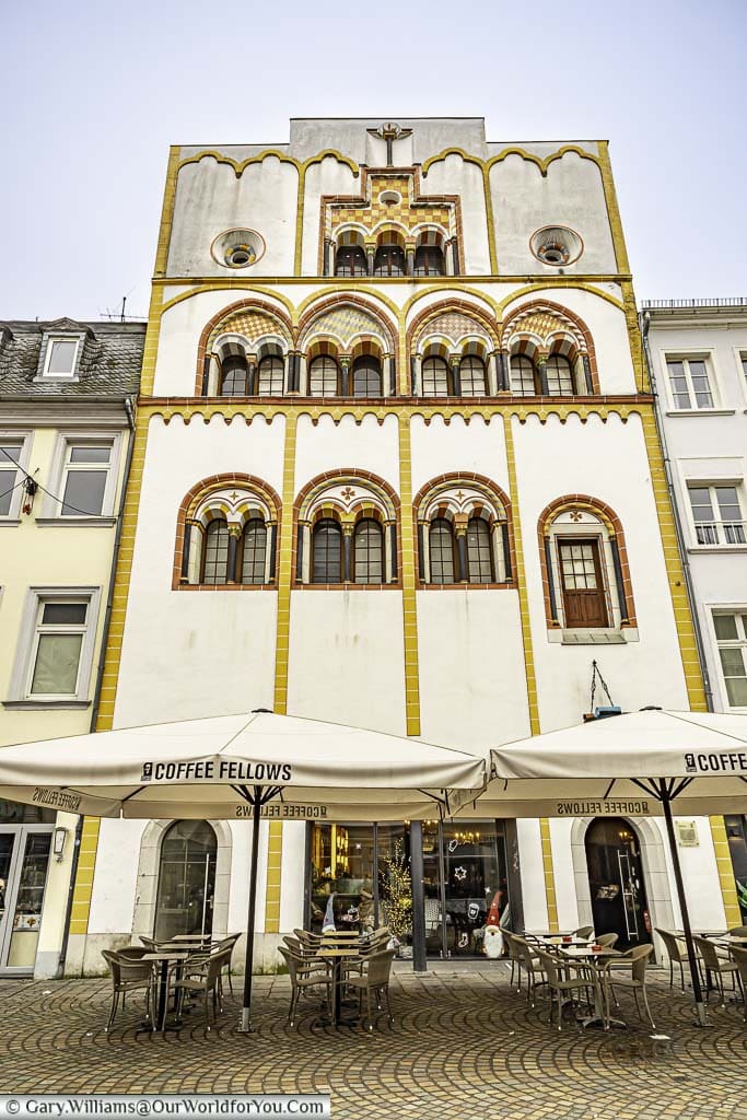 the unique house of the three magi on simeonstrasse in the centre of trier germany