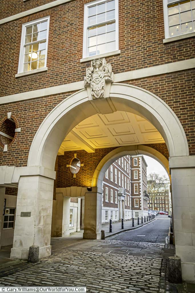 An archway leading into the historic inner temple district of london