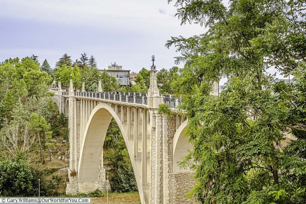 The stone viaducto de fernando hué in teruel, spain